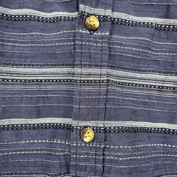 Penfield McKay Blue Vertical Stripe Shirt Size Small - Picture 4 of 9